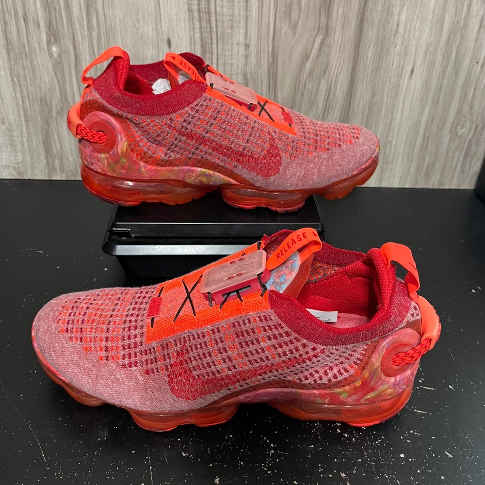 Nike Air VaporMax 2020 Flyknit 'Team Red' Mens Size 8 Womens 9.5 CT1823-600 - Picture 2 of 9